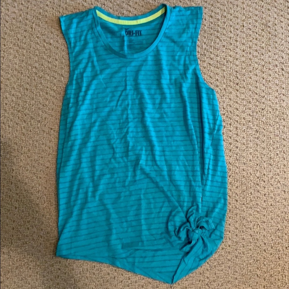 Blue nike athletic tank